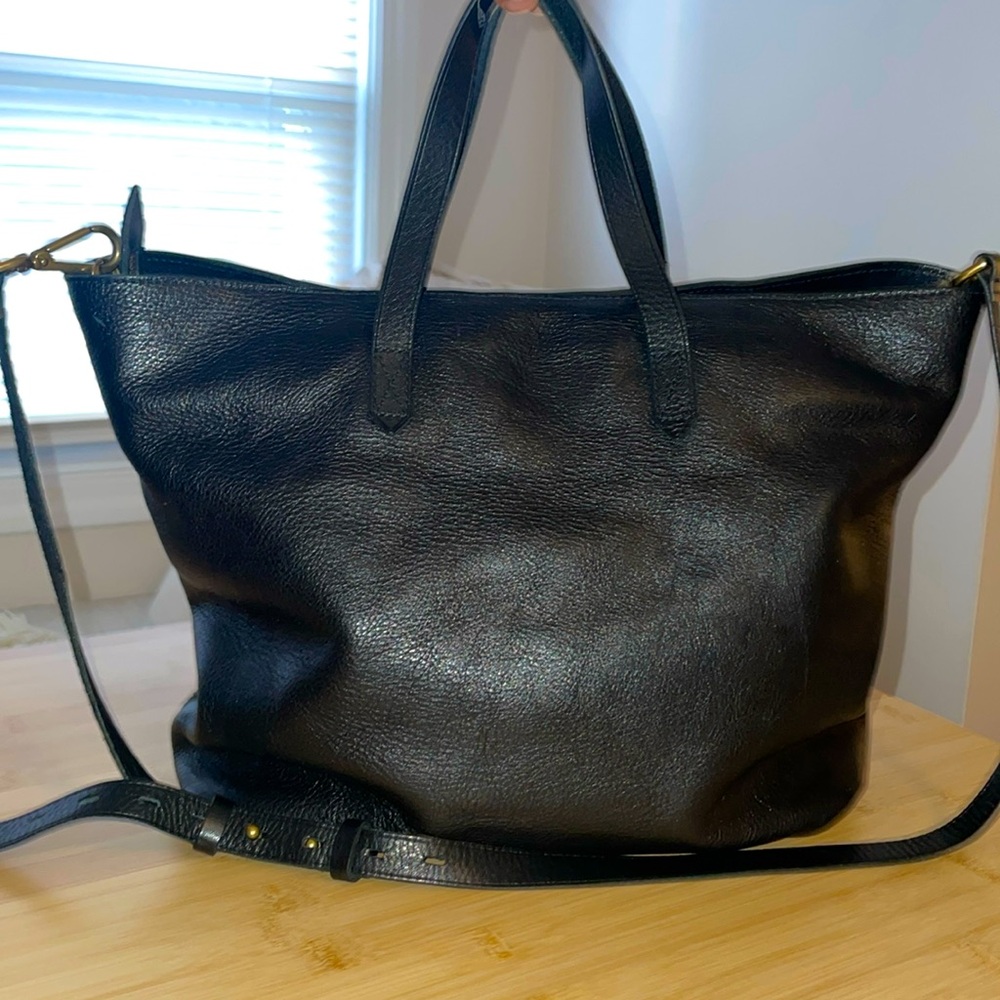 Madewell large zip transport tote